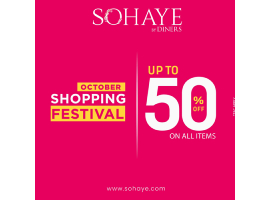 Sohaye October Shopping Festival UP TO 50% OFF on all items